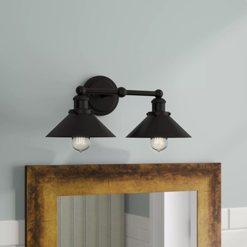 Williston Lynch 2Light Oil Rubbed Bronze Vanity Light & Reviews